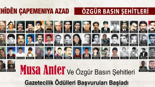 31. Musa Anter Ödülleri için geri sayım başladı