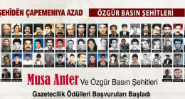 31. Musa Anter Ödülleri için geri sayım başladı