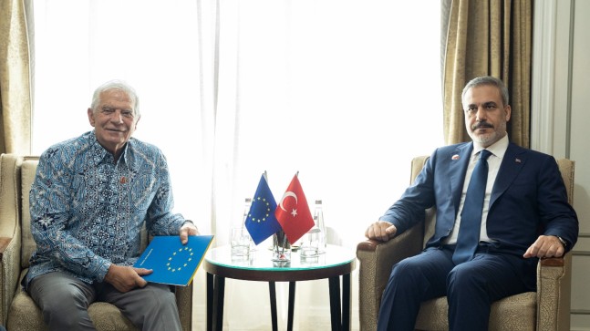 AB Dış Politika Yüksek Temsilcisi Hakan Fidan ile görüştü