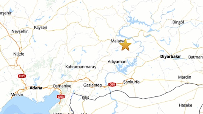 Malatya’da 4,1 büyüklüğünde deprem